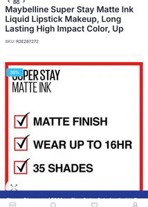 Maybelline Super Stay Matte Ink Liquid Lipstick