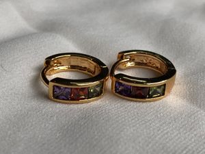 18k Gold Plated Gemstone Earrings 💎