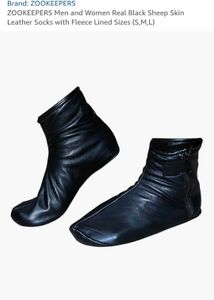 Leather socks very warm , heavy winter.