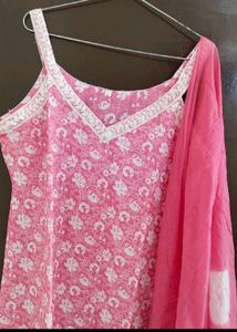 New Unused PureCotton Sleveless Tulip Pant Suit