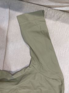 Olive Green M Size With Tag Button-Up Shirt
