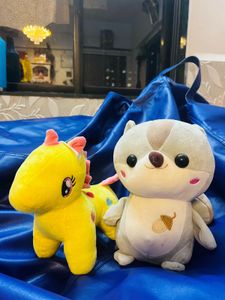 Unicorn and Squirell Soft Toys For Kids