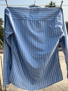 Striped Blue Casual Shirt