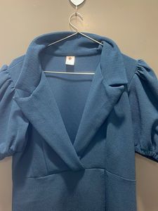 Blue Blazer Dress