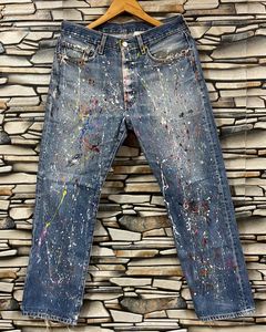 Vintage Levi’s 501 Distress Paint Splatter Jeans