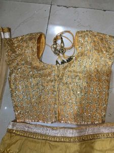 Golden Lehenga Choli Set
