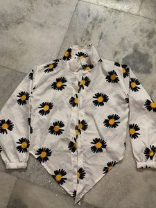 Daisy Print Long Sleeve Top
