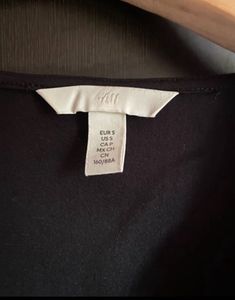 H&amp;M Black Long Sleeve Bodysuit