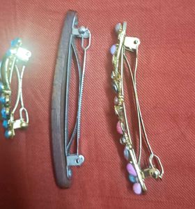 Vintage Hair Clip Trio