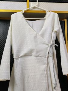 Angrakha White Dress