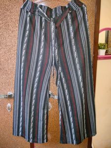 Casual Use Black Stretchable Palazzo Pant