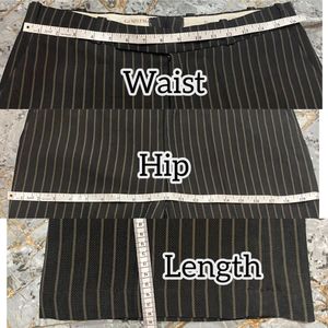 Black Stripe Suit With Free Top!!