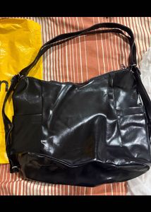 Solid Bucket Shoulder Bag