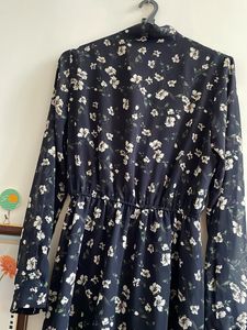 Floral Korean Midi Dress
