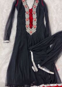 Elegant Black Anarkali Suit