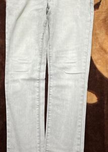 Ripped Grey Denim Jeans