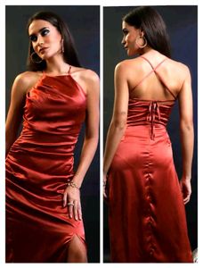 With Tag Tokyo talkies Rust Dress