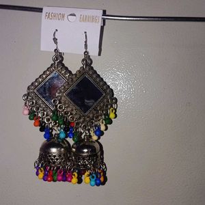Boho Jhumka Earrings