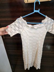 White Lace Mini Dress
