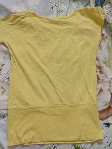 Patterned Yellow Top