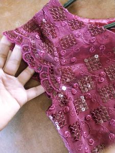 Elegant Burgundy Lace Dress