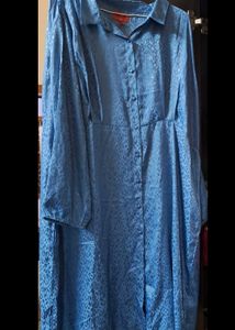 Blue Animal Print Dress