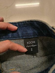 A-line Denim Skirt