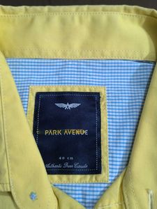 Park Avenue Yellow Casual Shirt