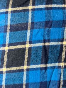 Blue Plaid Flannel Shirt