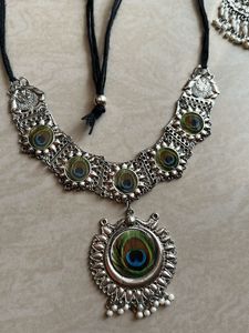 Oxidised Mor Pankh Set
