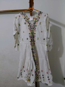 White Embroidery dress