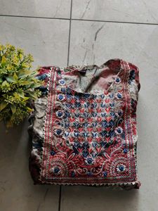 Pure Cotton Embroidery Kurti