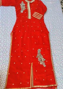 Fully Long Coral Kurta