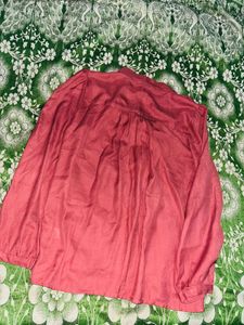 Vintage Pink Bow Blouse