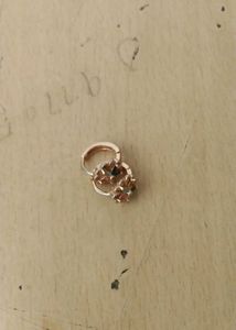 Rose Gold Floral Drop Earrings