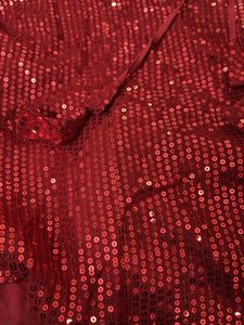 Sparkling Red Sequin Lehenga Set For Kids