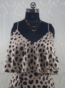 Korean Leopard Print Dress...