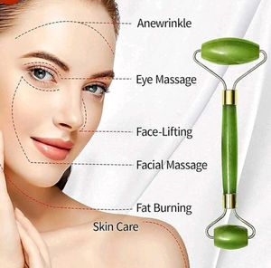 Dark Green Real Jade Face Massager Roller – UNUSED