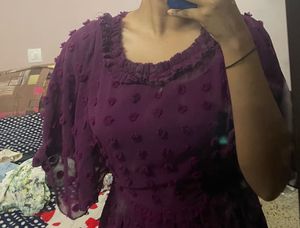 Georgette Purple Dress