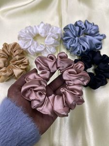 Combo Of 5 Satin Scrunchies regular Size