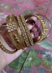 Golden Bangles Set