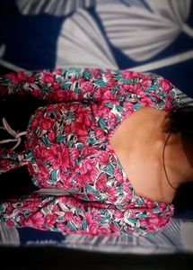 Pink Floral Printed Top