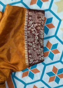 Mustard Readymade Saree Blouse