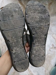 Elegant Silver Flip Flops