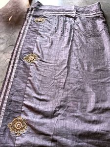 Grey Colour Saree