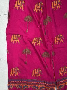 Pink Elephant Print Palazzo Pants
