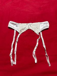 White Lace Garter Belt