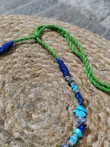 Turquoise And Lapis Lazuli Chitai Necklace