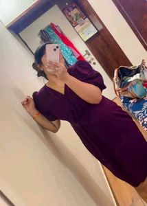 Elegant Purple Puff Sleeve Bodycon Dress