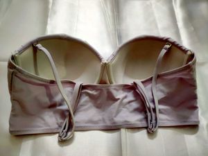 White Ruffle Swim Top